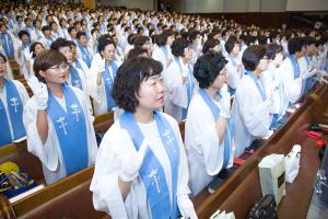  주일 3부 권사임직예배