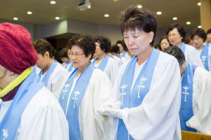  주일 3부 권사임직예배