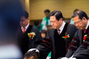  주일 3부 '장로장립, 안수집사임직예배'