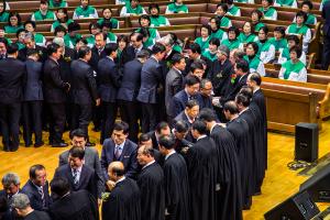  주일 3부 '장로장립, 안수집사임직예배'