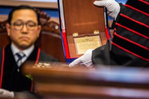  주일 3부 '장로장립, 안수집사임직예배'